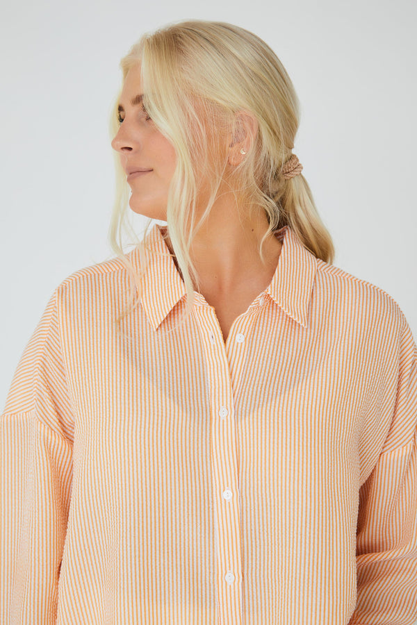 A-View Sonja shirt AV1841 Shirts 867 Orange/white