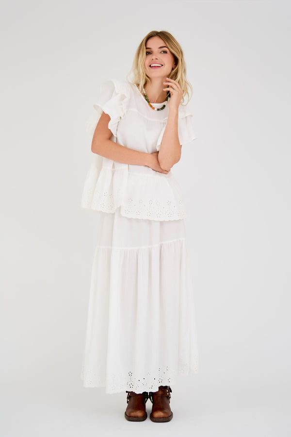 A-View Abby maxi skirt AV5049 Skirt 000 White