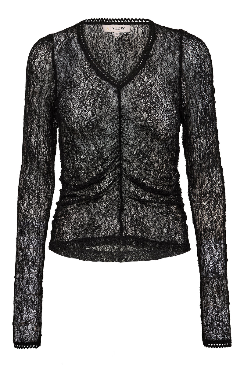 A-View Adele blouse AV7004 Top 999 Black