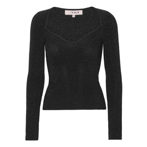 A-View Alexandra knit blouse AV4288 Knit 999 Black