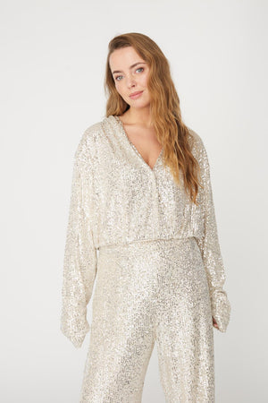 A-View Alexi blouse AV4259 Blouse 028 Silver