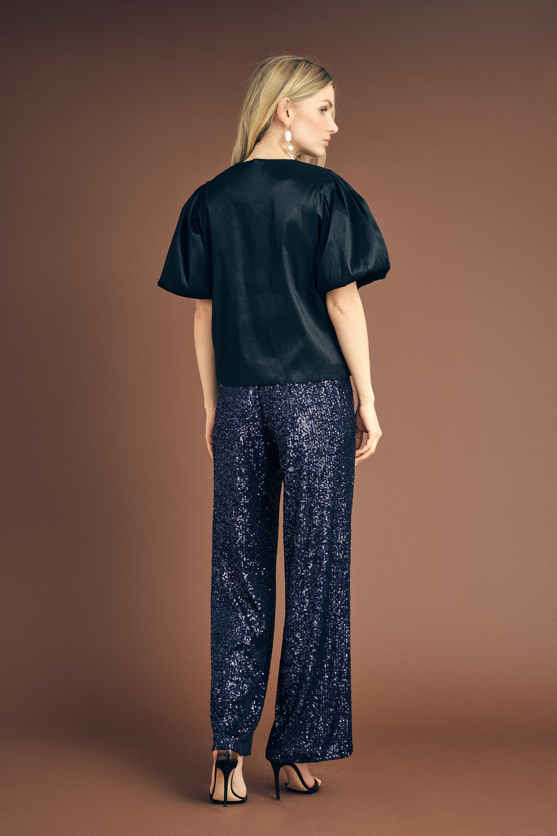 A-View Alexi sequin pants AV4253 Pants 699 Navy