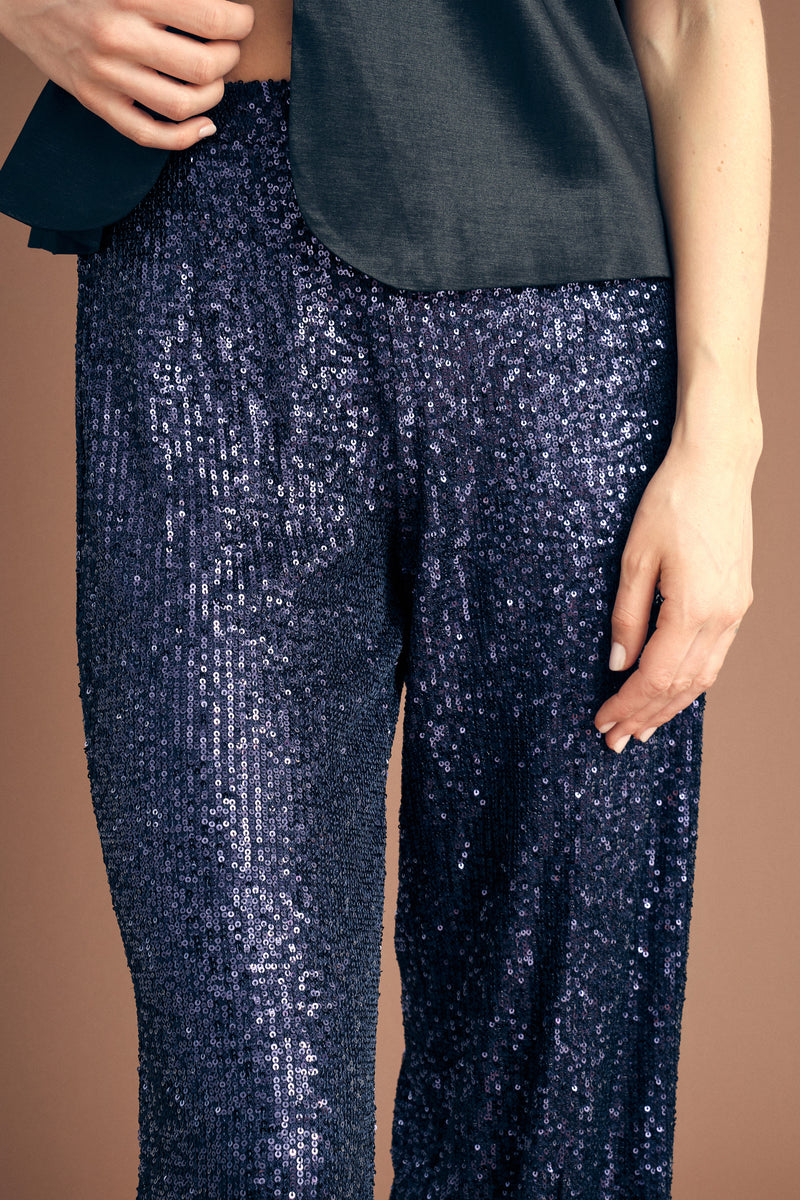 A-View Alexi sequin pants AV4253 Pants 699 Navy