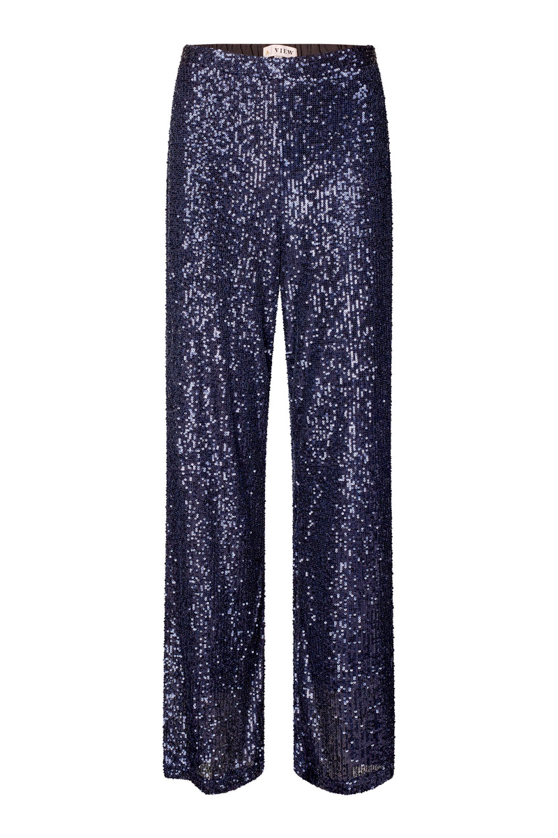 A-View Alexi sequin pants AV4253 Pants 699 Navy