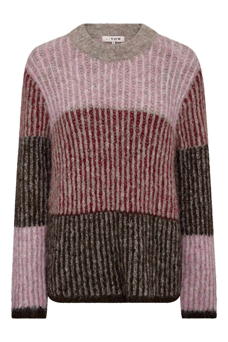 A-View Aliana knit pullover AV6096 Knit 255 rose/red