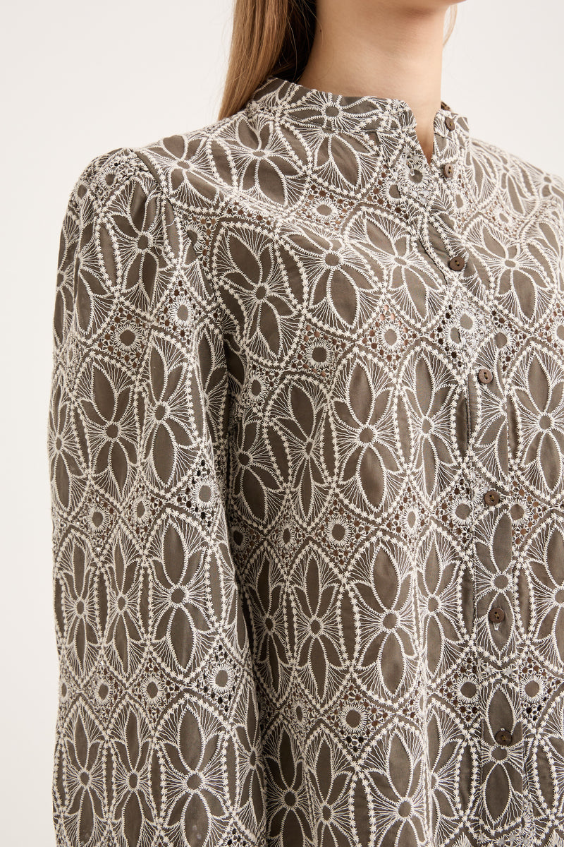 A-View Anegrete shirt AV6048 Shirts 896 army/white