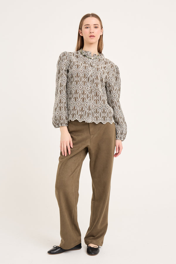 A-View Anegrete shirt AV6048 Shirts 896 army/white