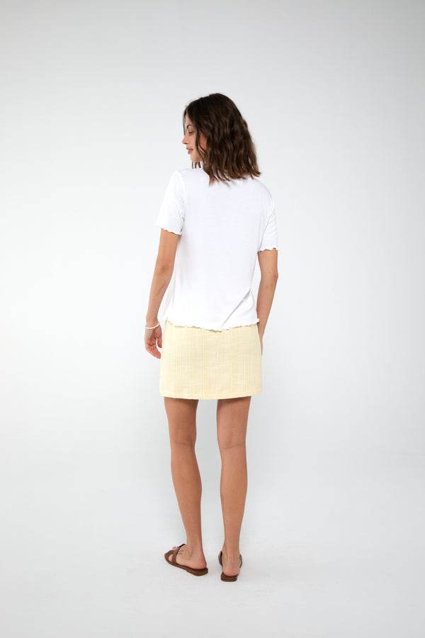 A-View Annali bouchle skirt AV4064 Skirt 079 Pale yellow