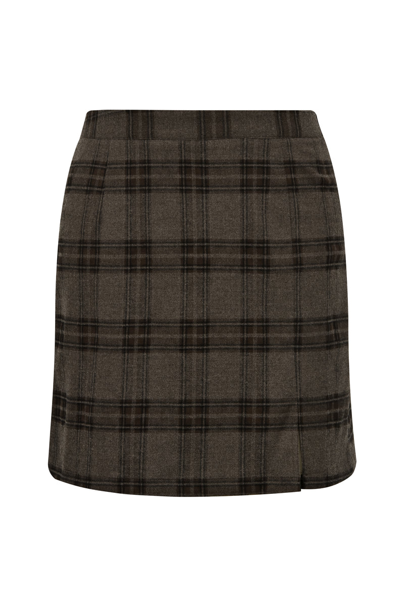 A-View Annali check skirt AV4688 Skirt 156 Brown/Sand