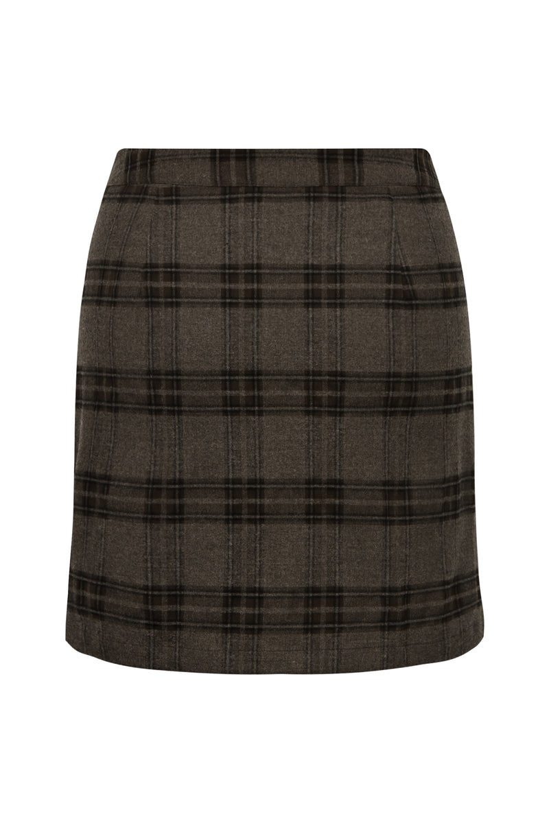 A-View Annali check skirt AV4688 Skirt 156 Brown/Sand