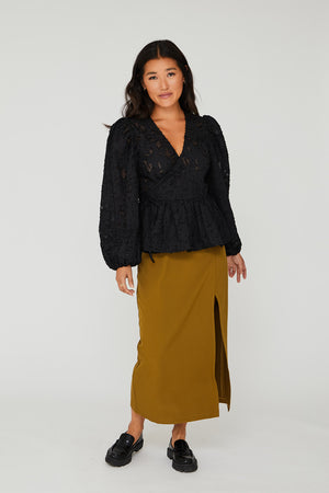 A-View Annali midi skirt AV4483 Skirt 862 Mustard green