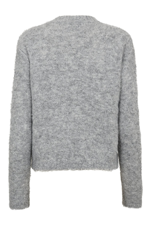 A-View Audrey new knit cardigan AV4914 Cardigan 990 Medium grey melange
