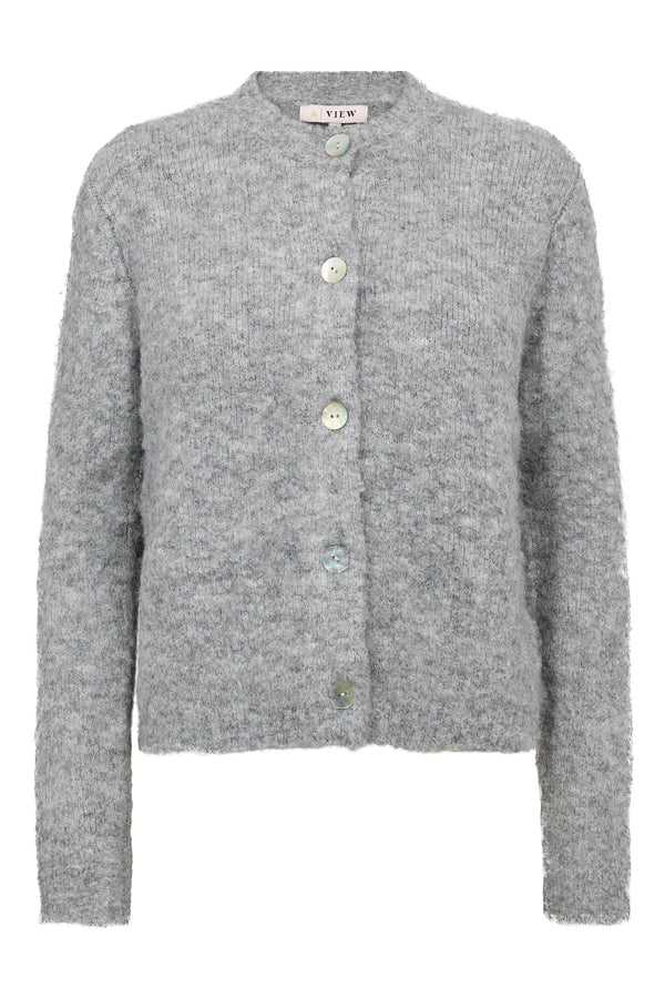 A-View Audrey new knit cardigan AV4914 Cardigan 990 Medium grey melange