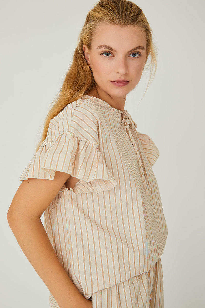 A-View Bell top AV4597 Blouse 004 Sand