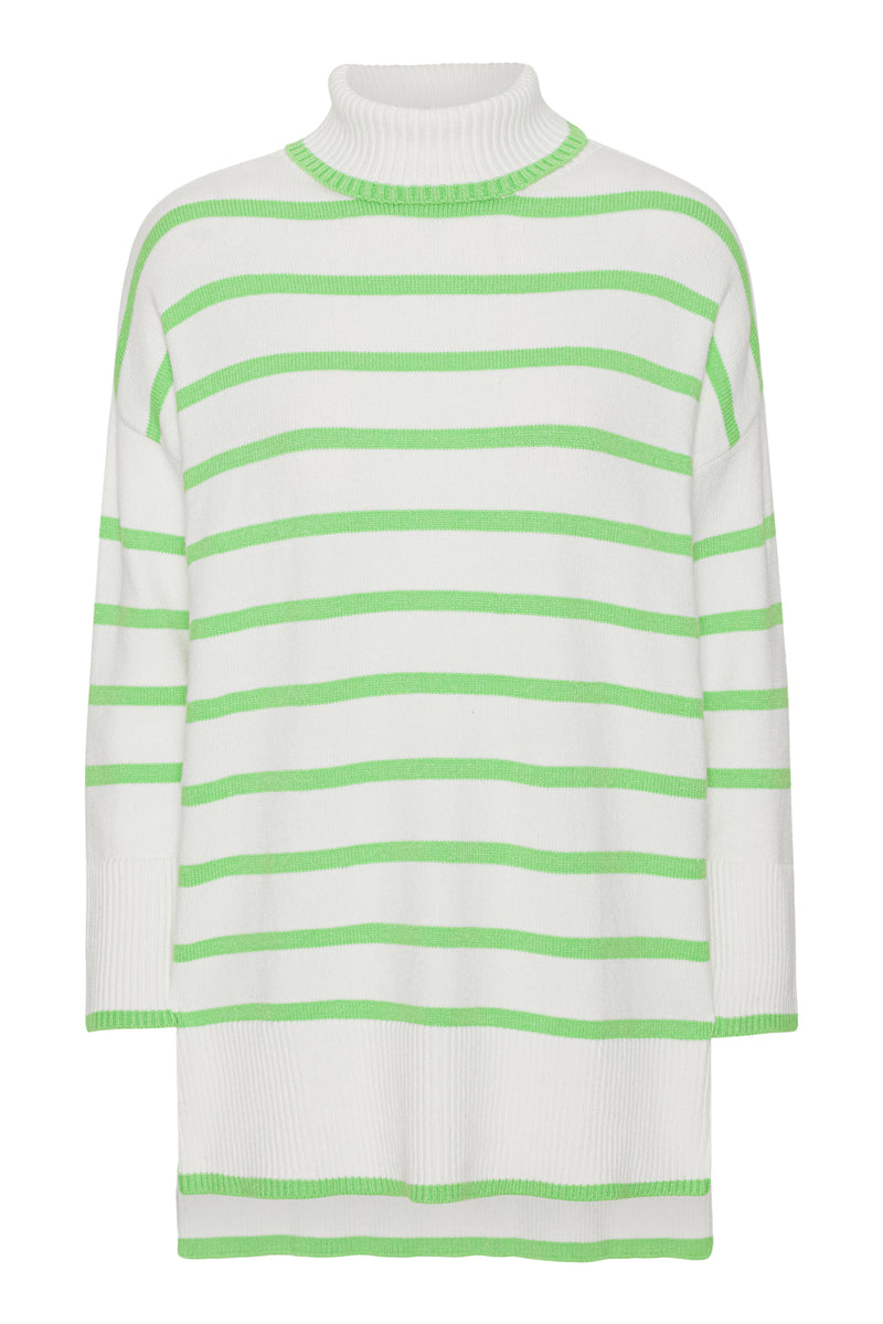 A-View Bella knit blouse AV3227-1 Blouse white with green