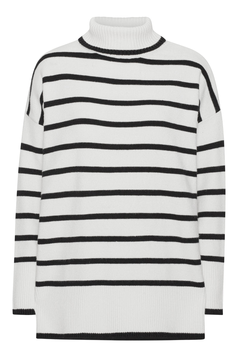 A-View Bella knit blouse AV3227 Blouse 020 White with black stripes
