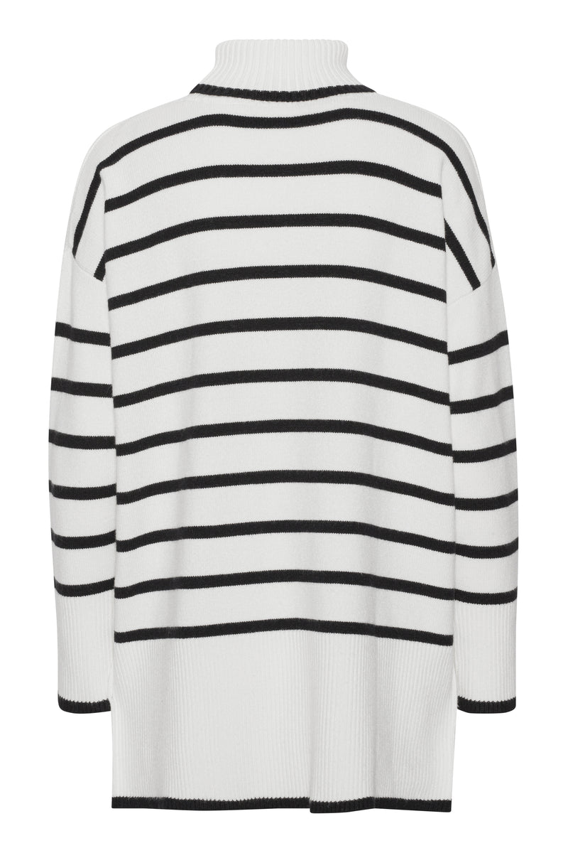 A-View Bella knit blouse AV3227 Blouse 020 White with black stripes