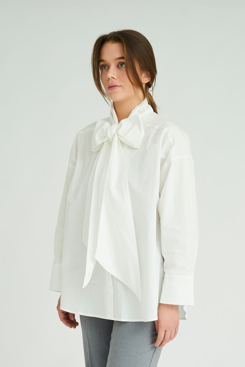 A-View Bow shirt AV4724 Shirts 000 White