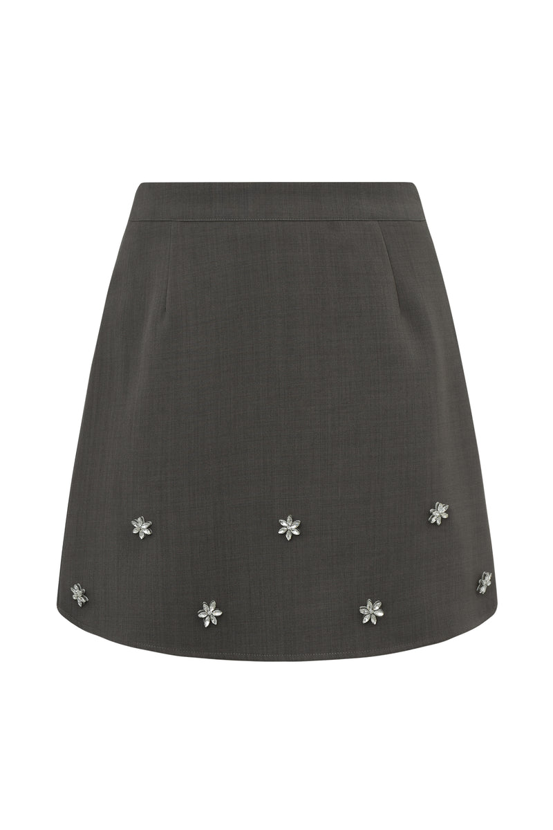 A-View Brigitte skirt AV7012 Skirt 990 Medium grey melange