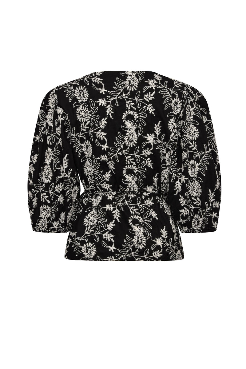 A-View Brodie blouse AV4595 Blouse 154 Black/Off white