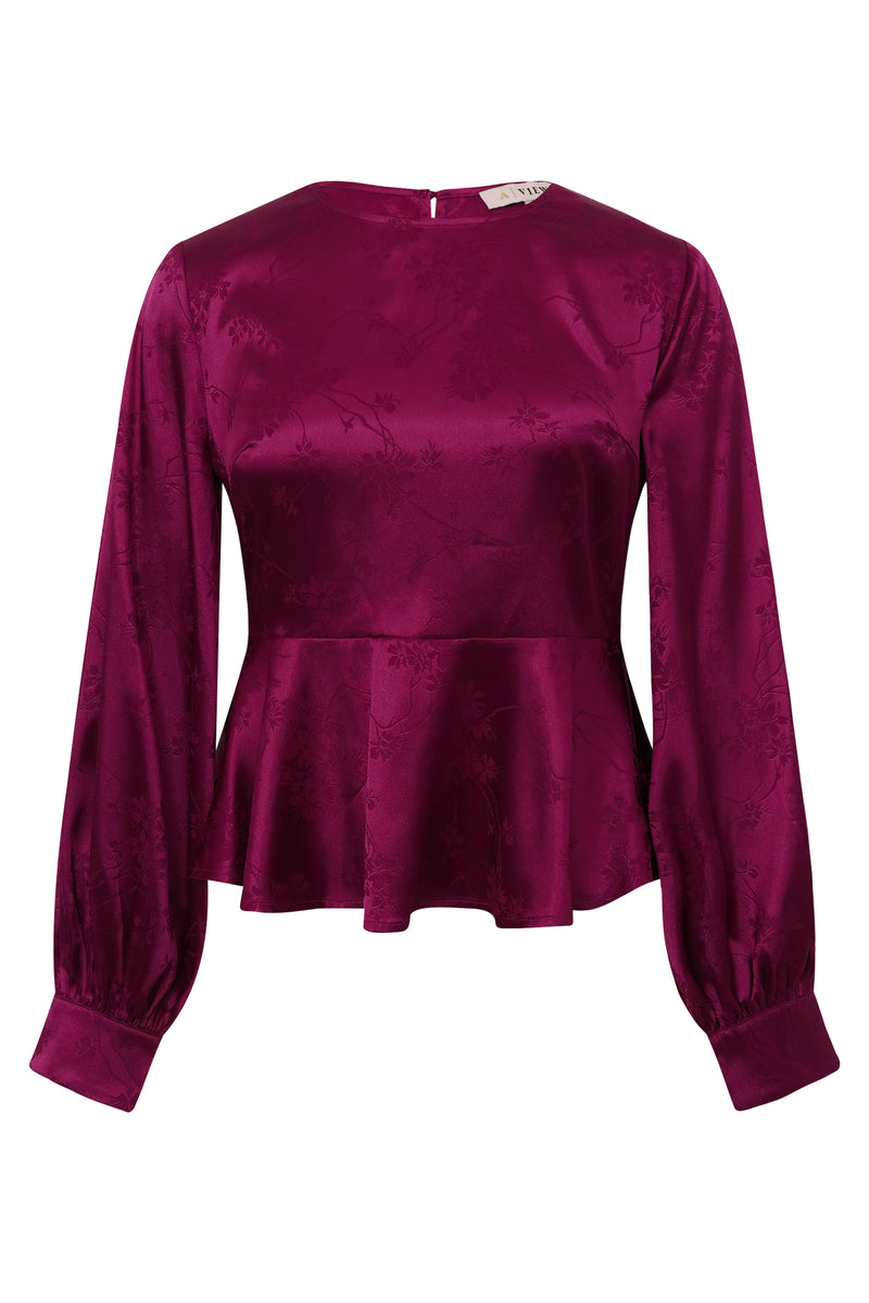 A-View Camino blouse AV7021 Blouse 266 Cabernet