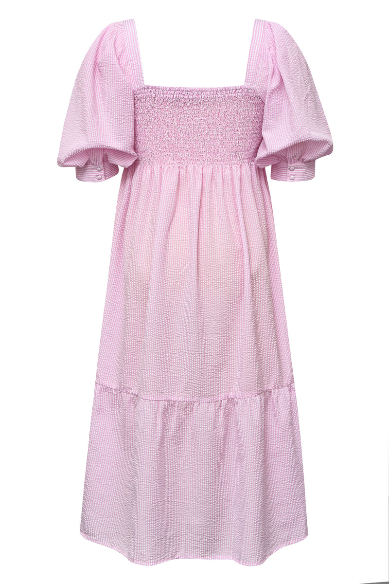 A-View Cheri stripe dress AV3891 Dresses 104 Pink/white