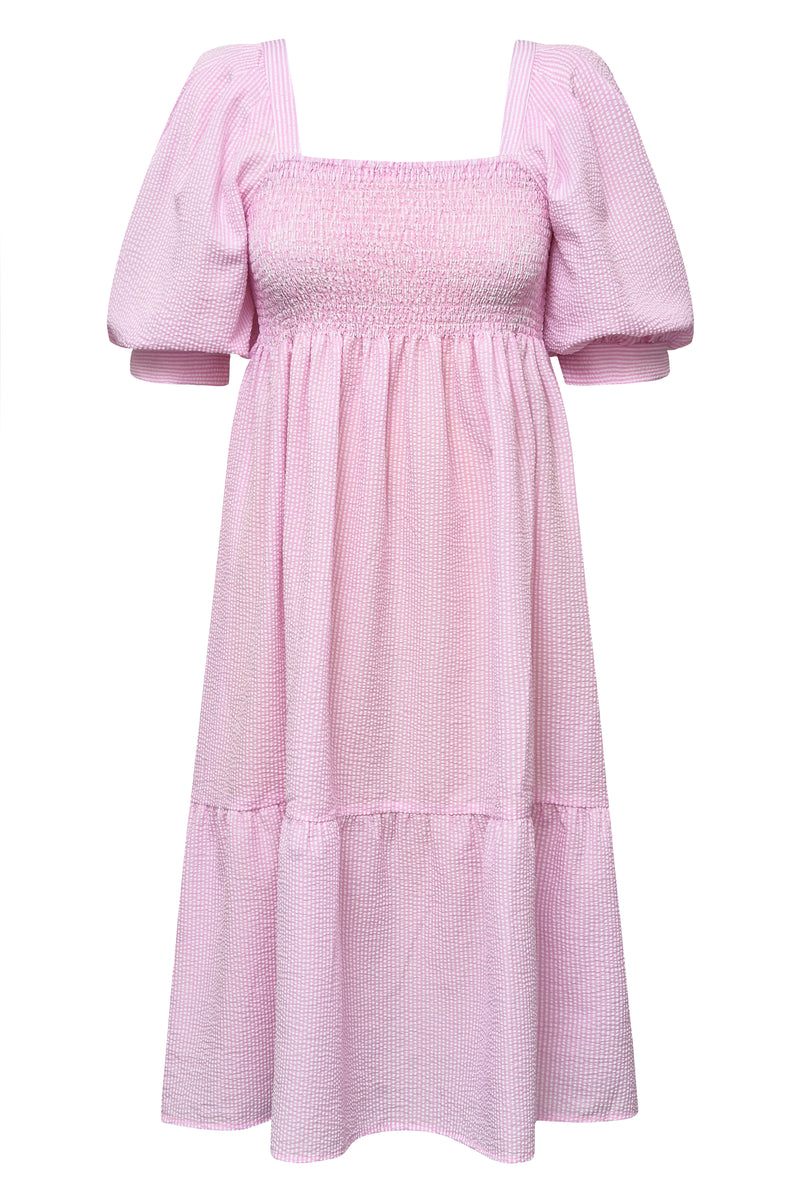 A-View Cheri stripe dress AV3891 Dresses 104 Pink/white