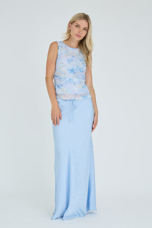A-View Claudine top AV8050 Top 230 Light Blue/Rose