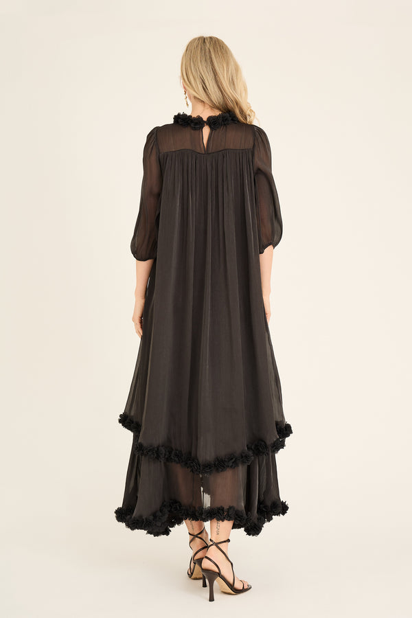 A-View Daisi midi dress AV6097 Dresses 999 Black