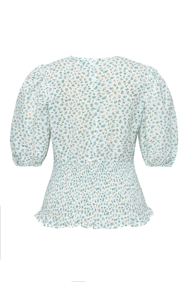 A-View Dalena blouse AV4692 Blouse 068 White/green