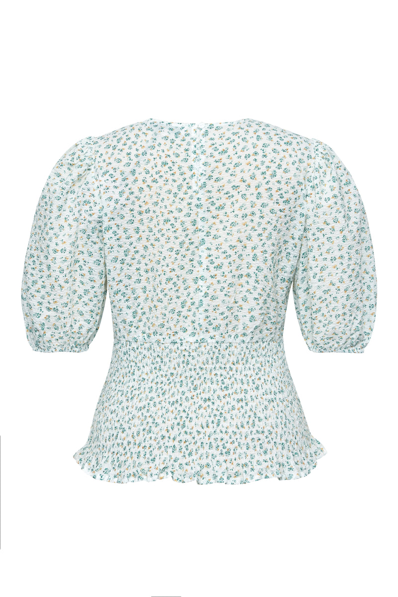 A-View Dalena blouse AV4692 Blouse 068 White/green