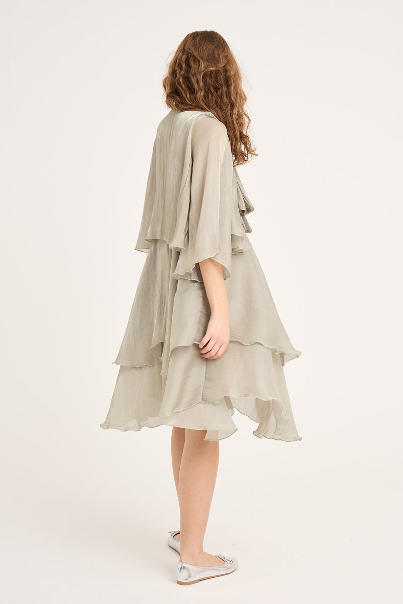 A-View Demi 3/4 sleeve dress AV6015 Dresses 148 Pale green