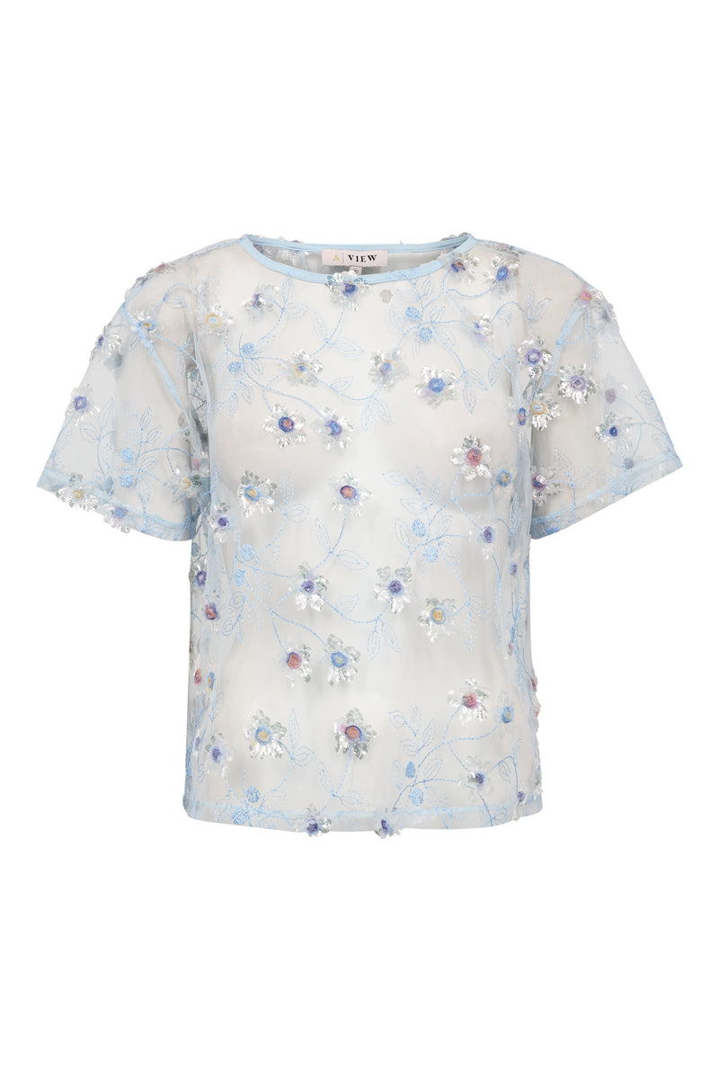 A-View Denja blouse AV7027 Blouse 282 Light Blue