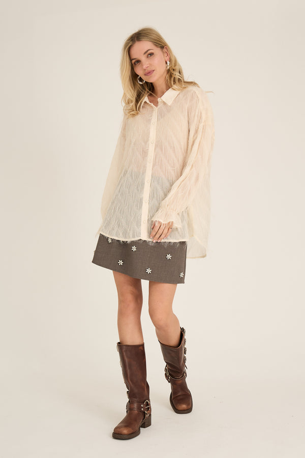 A-View Elna shirt AV7044 Shirts 005 Off white