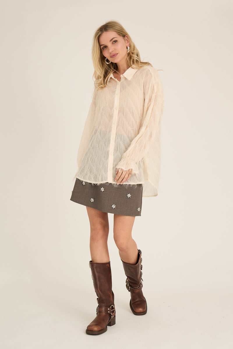 A-View Elna shirt AV7044 Shirts 005 Off white