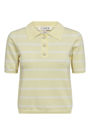 A-View Elo knit polo AV7078 Knit 123 Yellow/White