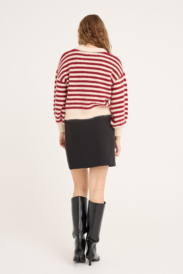 A-View Else knit pullover AV6035 Knit 150 Off white/bordeaux