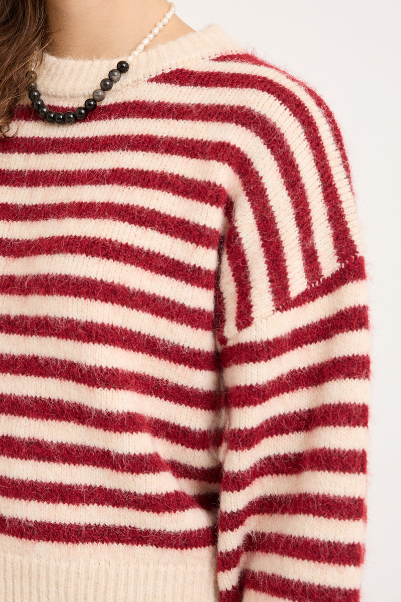 A-View Else knit pullover AV6035 Knit 150 Off white/bordeaux