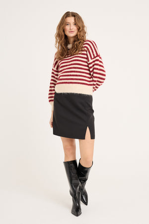 A-View Else knit pullover AV6035 Knit 150 Off White/Bordeaux