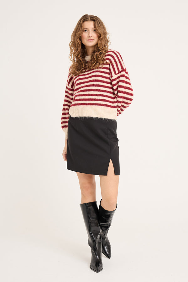 A-View Else knit pullover AV6035 Knit 150 Off white/bordeaux