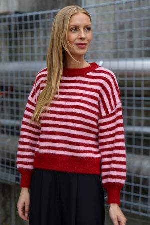 A-View Else knit pullover AV6035 Knit 373 Bordeaux/Rose