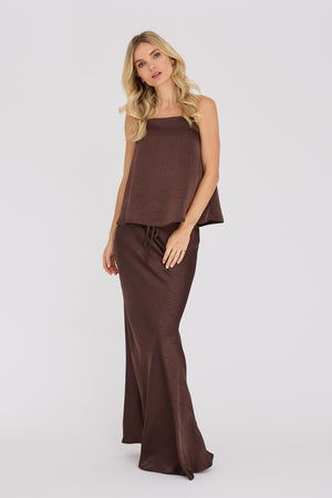 A-View Emily strap top AV8183 Top Dark Brown