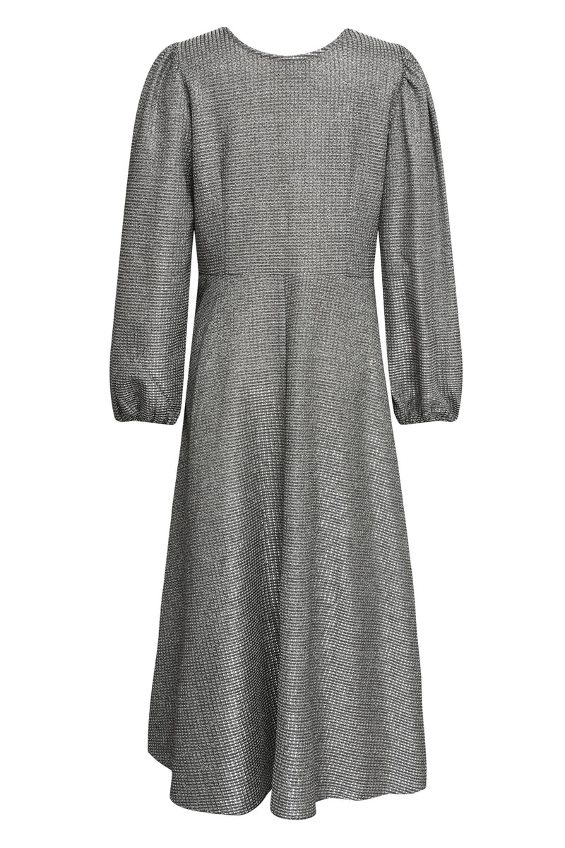 A-View Enitta lurex dress AV4331 Dresses 028 Silver