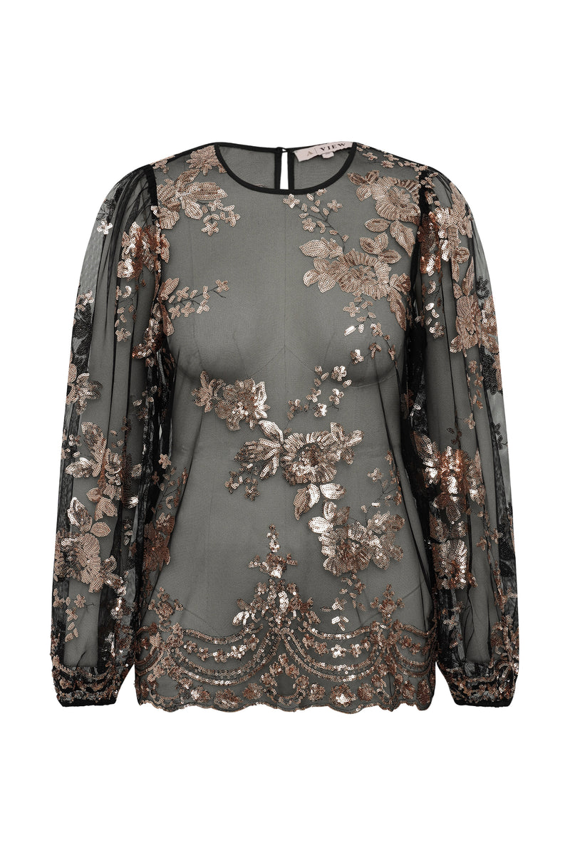 A-View Estelle blouse AV6093 Blouse 307 Rose gold