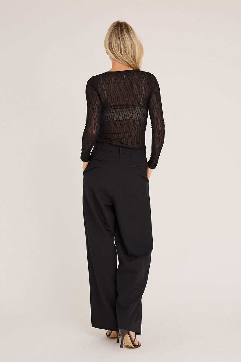 A-View Evalla blouse AV6087 Blouse 999 Black
