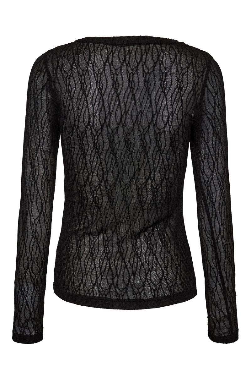 A-View Evalla blouse AV6087 Blouse 999 Black