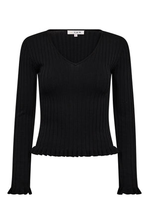 A-View Fabi knit blouse AV8219 Knit 999 Black