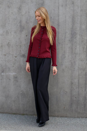 A-View Fabi knit cardigan AV8220 Cardigan 042 Bordeaux