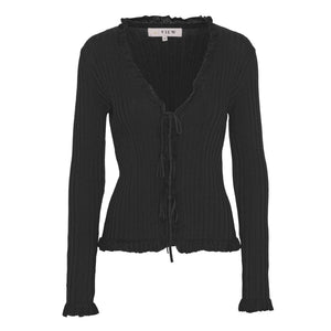 A-View Fabian tie cardigan AV4348 Cardigan 999 Black
