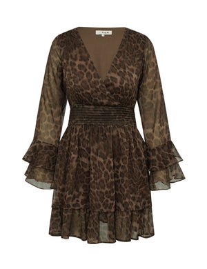 A-View Florella short dress AV8254 Dresses 167 Black/Brown